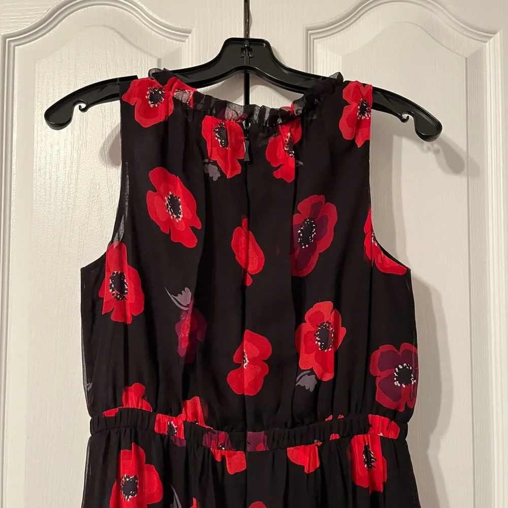 Kate Spade Red Poppy Floral Dress Size 4